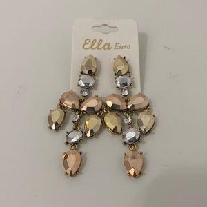 ELLA Gold/Silver Tone Tear Drop Earrings